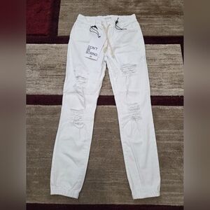 Ashley Mason White Casual Pants